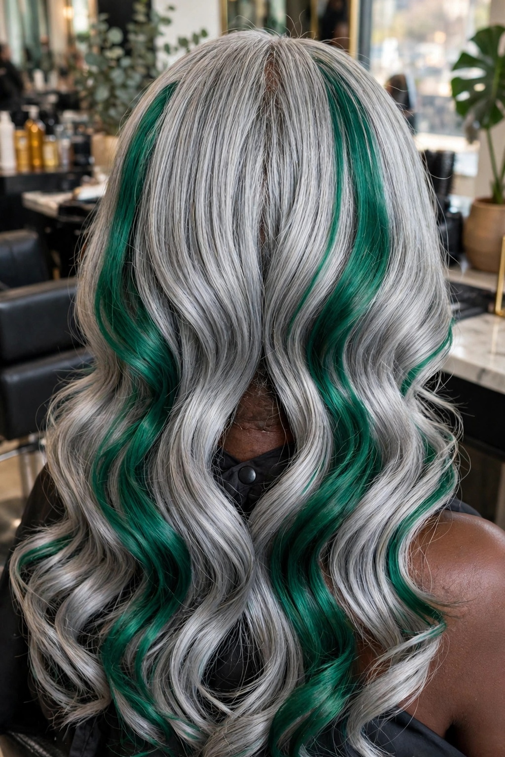 9. Emerald Silver Wave Chunks