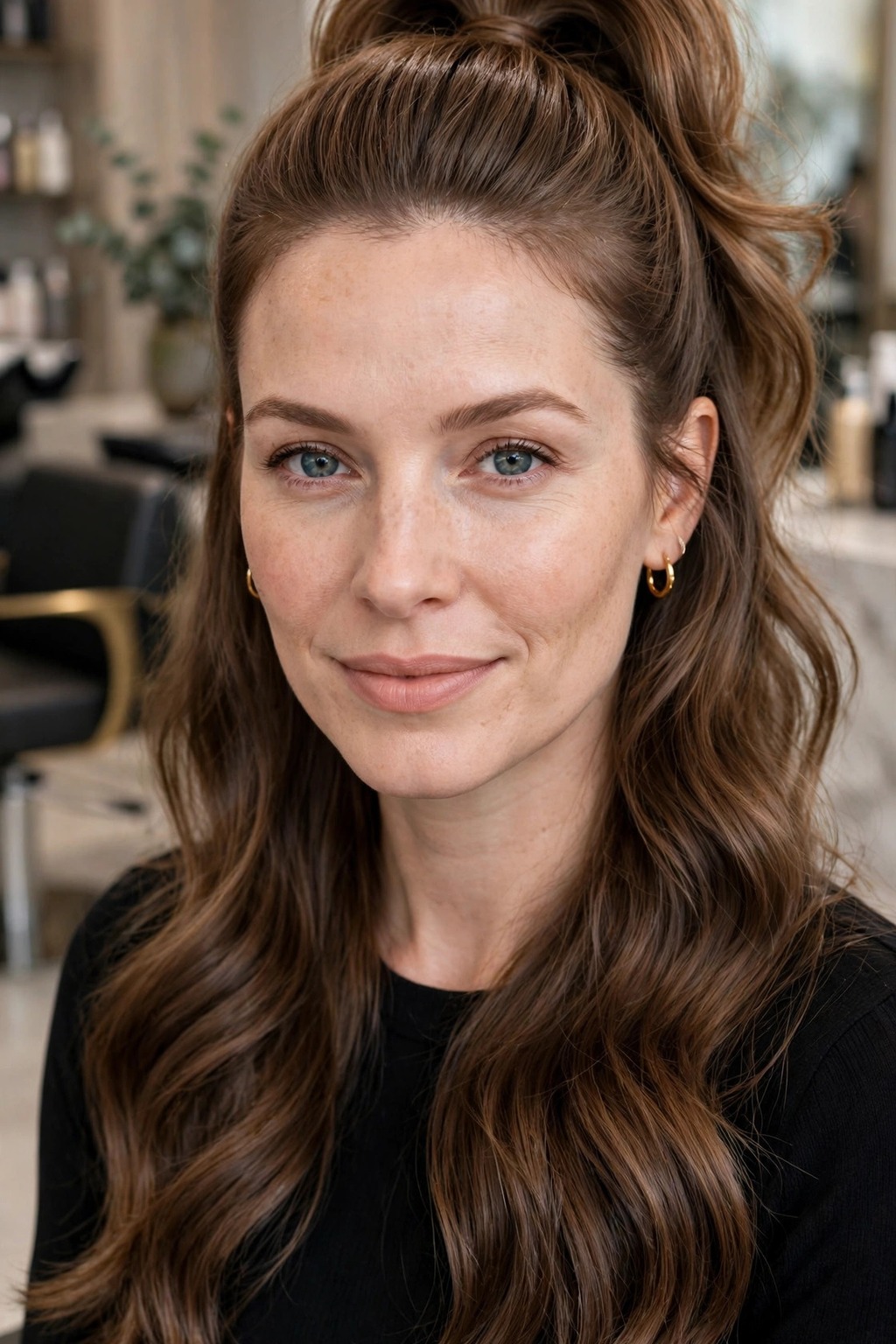 10. The Half-Up High Ponytail