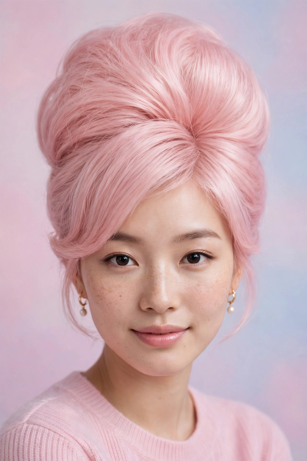 10. Pastel Pink Beehive