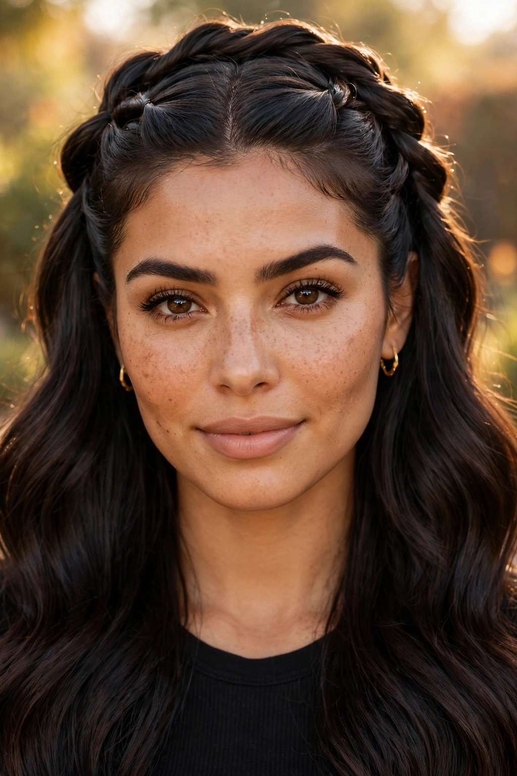 11. The Twisted Half-Up Crown