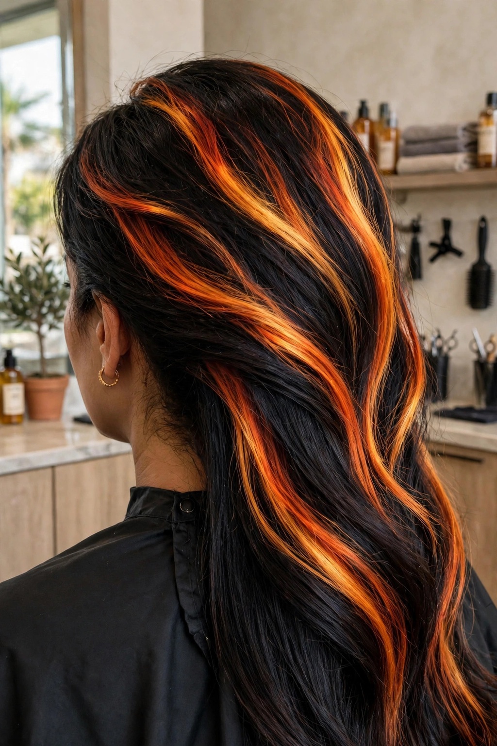 11. Ember Gold Flame Streaks