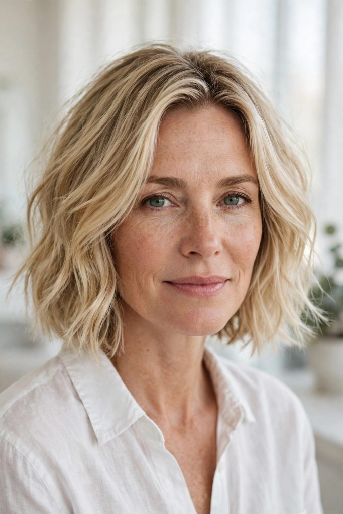 11. Sun-Touseled Blonde Bob