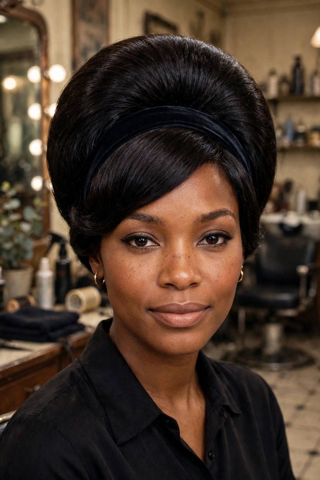 12. Beehive Bouffant With Headband