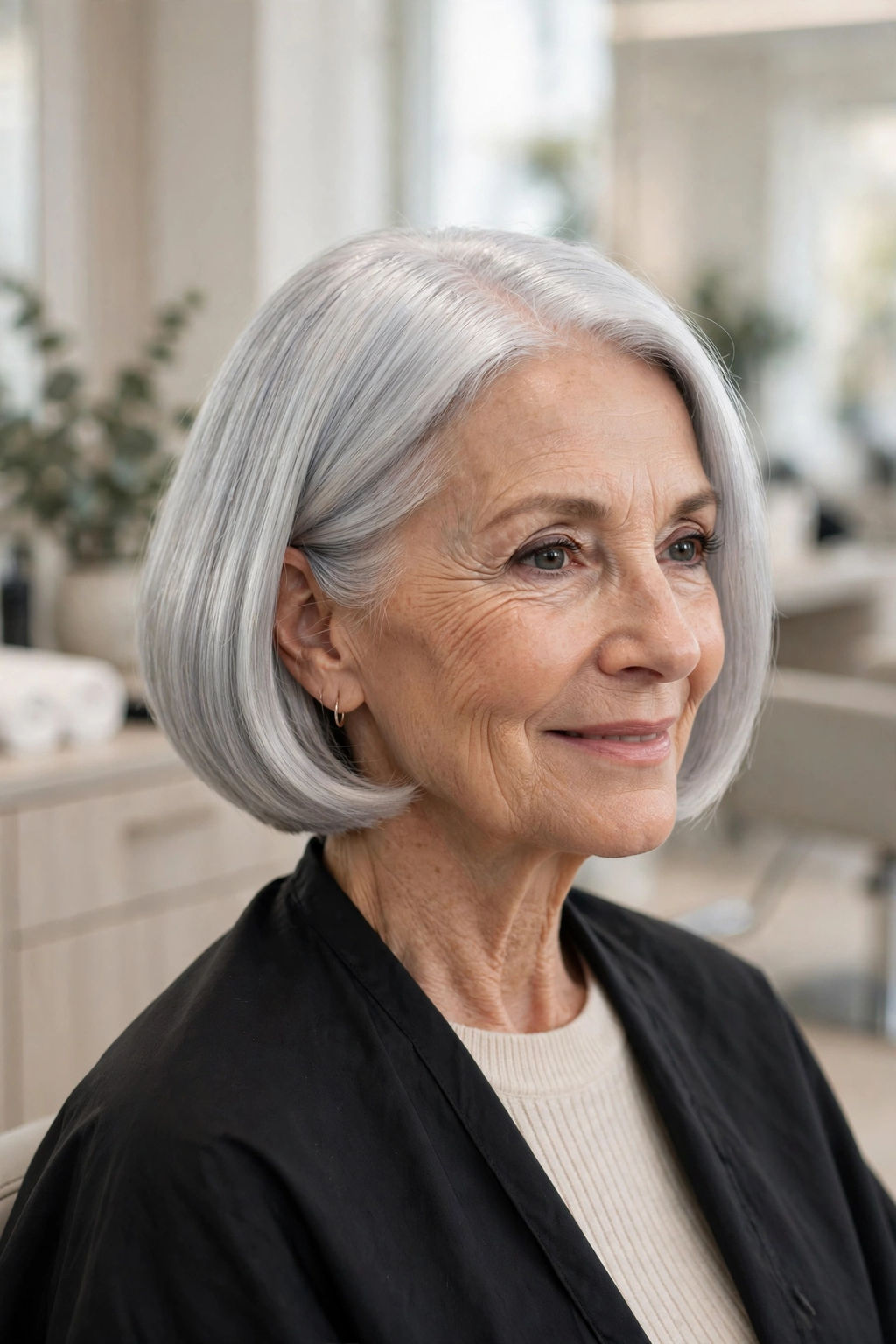 13. Silver Shine Ear Bob