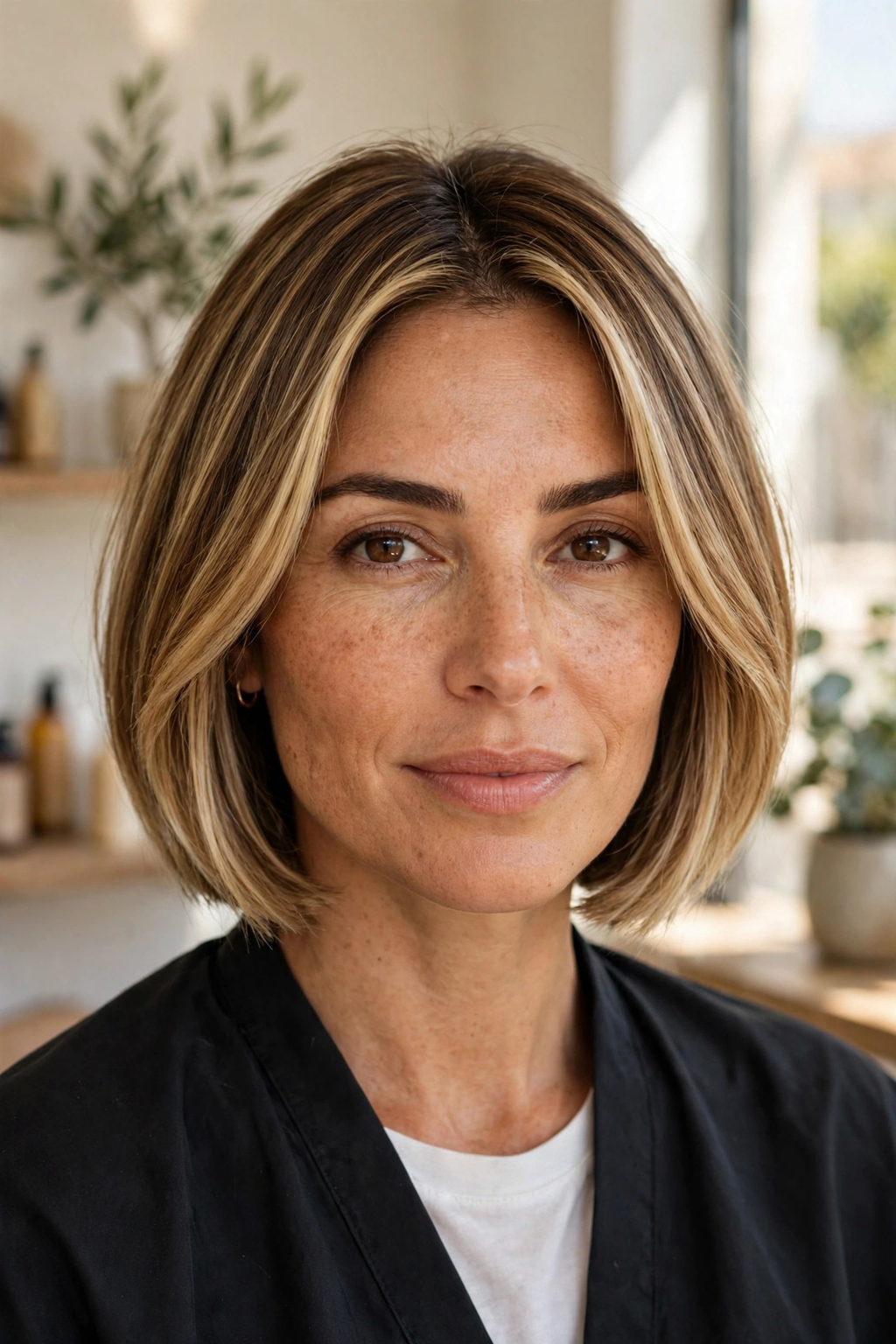 14. Bronde Blend Ear Bob
