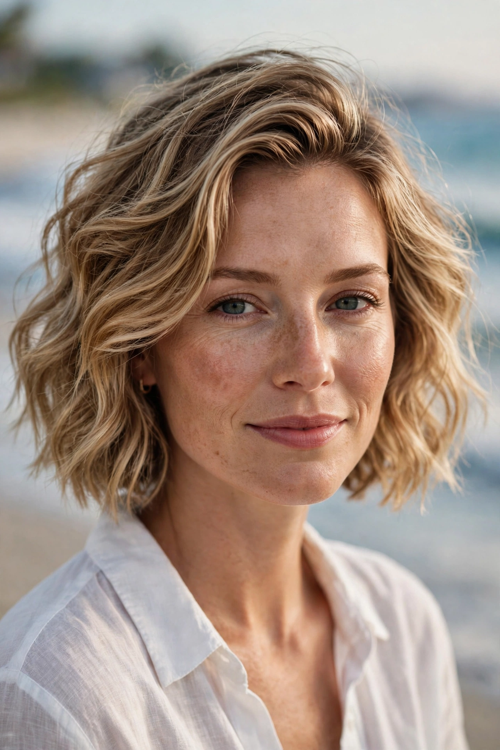20 Fluffy Bob Haircuts to Try in 2026 17 15. Beachy Wave Fluffy Bob