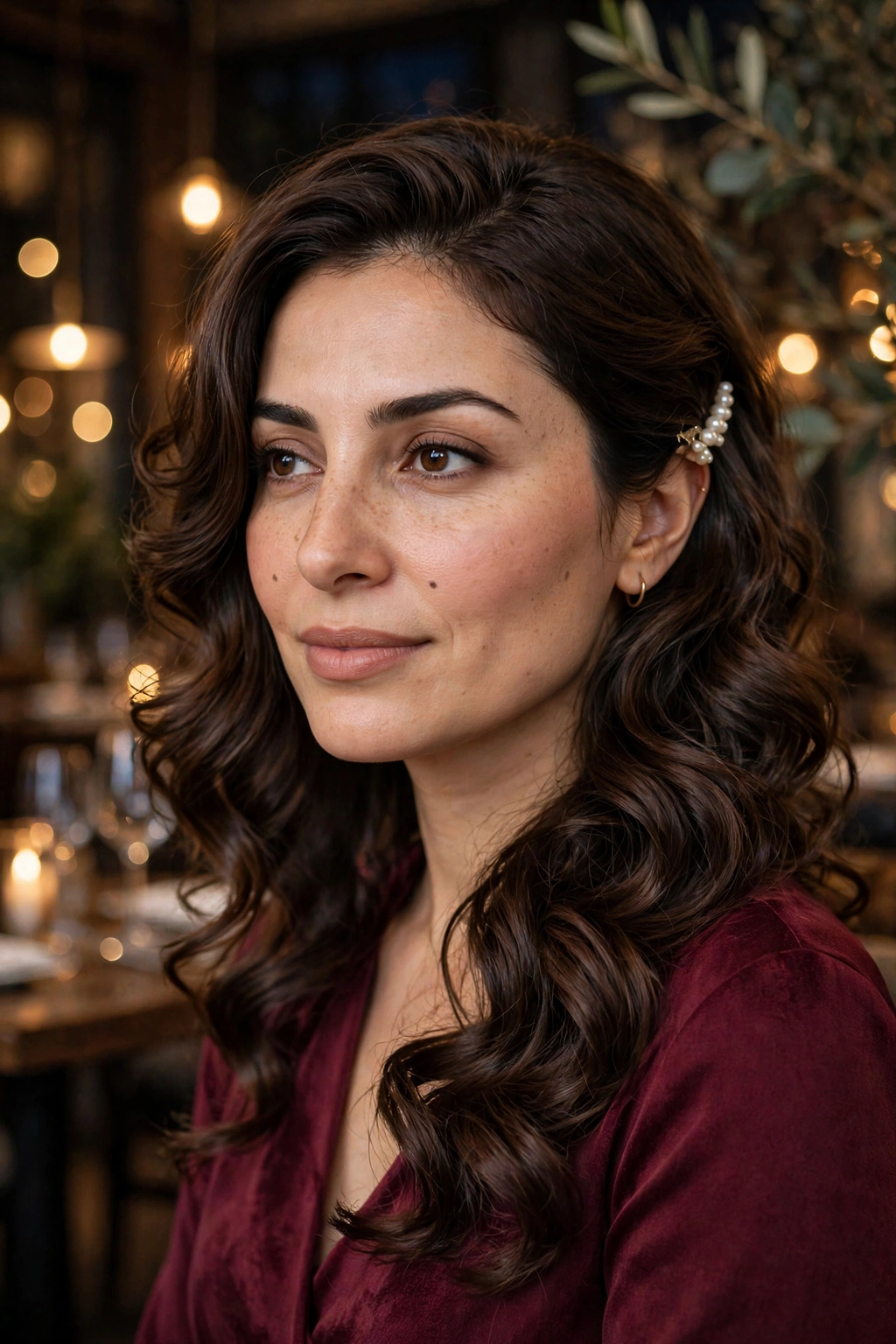 15. Loose Romantic Curls for Evening