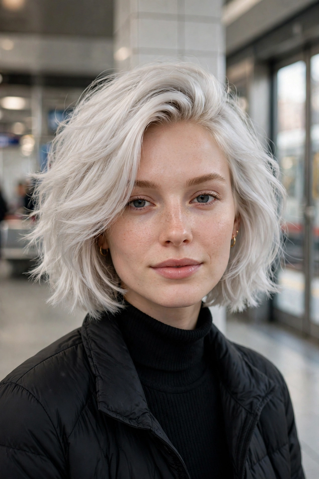 20 Fluffy Bob Haircuts to Try in 2026 19 17. Platinum Ice Fluffy Bob